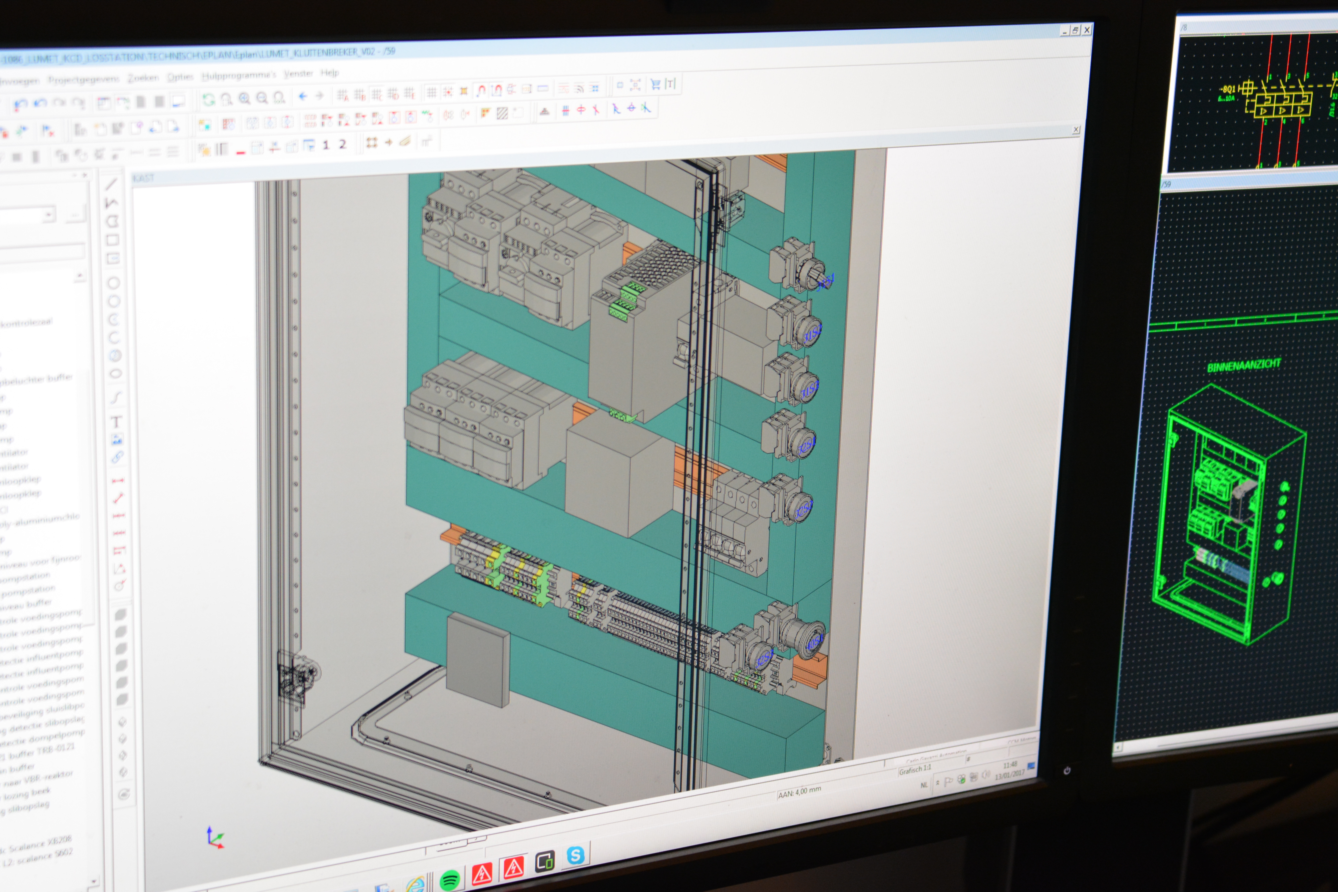 Processing wiring